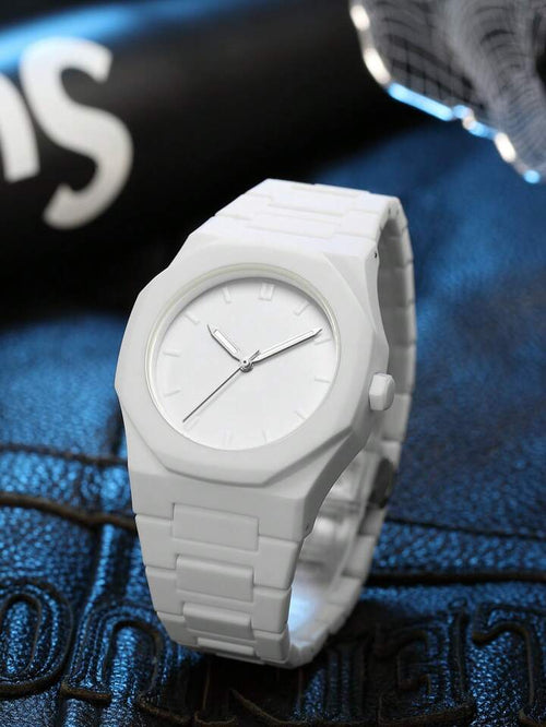 Reloj de cuarzo blanco árabe - WhiteNova