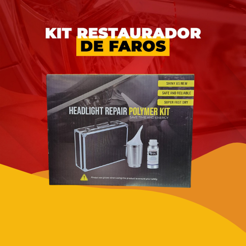 Kit restaurador de polímero - Elimina la opacidad y el amarilleo de tus faros