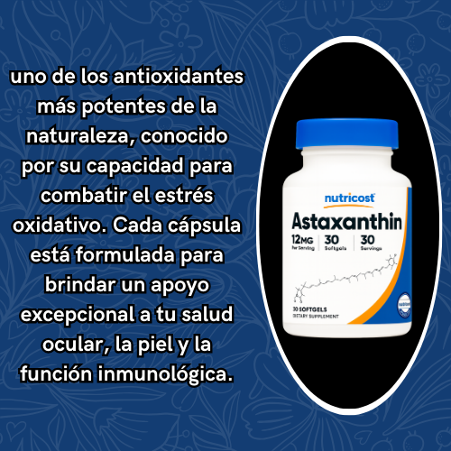 Astaxantina - retrasa el envejecimiento celular