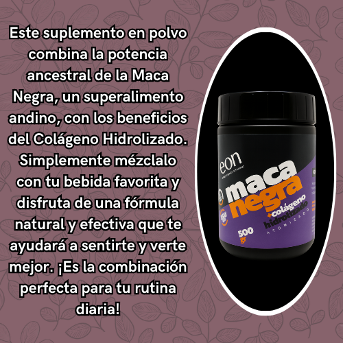 Maca Negra + Colágeno Hidrolizado - Doble poder, el doble de resultados
