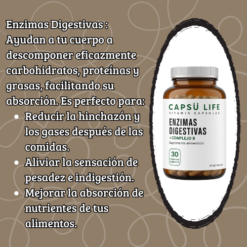 Enzimas digestivas - Digestión y energía optima