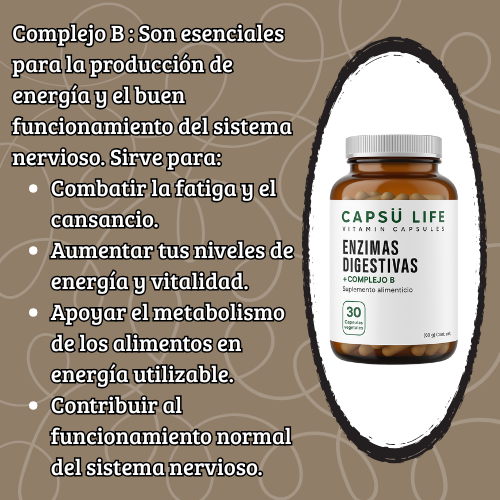 Enzimas digestivas - Digestión y energía optima