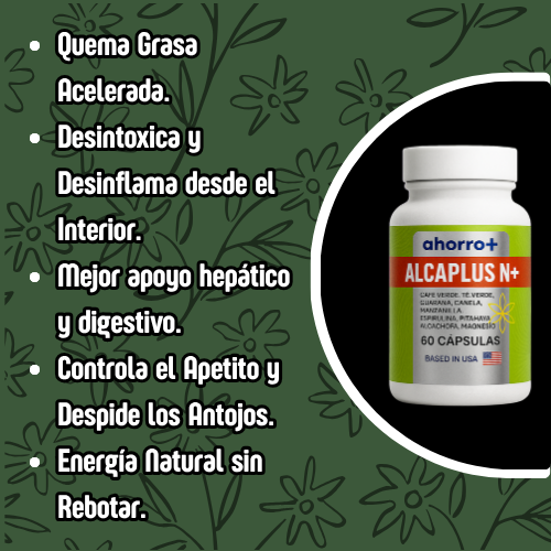 Alcaplus N+ - Quema grasa y desintoxica tu cuerpo