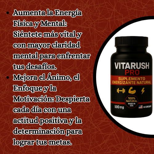 VitaRush Pro - Activa tu energía masculina