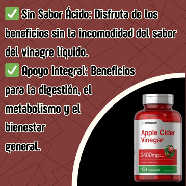 Vinagre de manzana - digestión, metabolismo y energía
