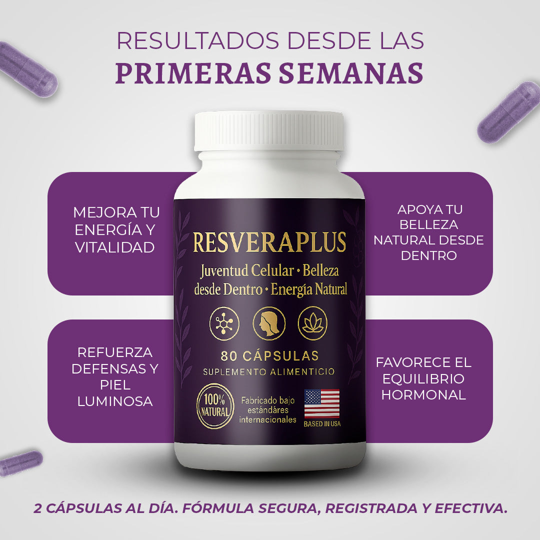 Resveraplus - Juventud y energía en una capsula