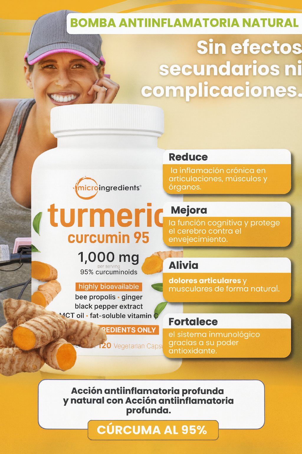 Turmeric Curcumin - Adiós al dolor articular
