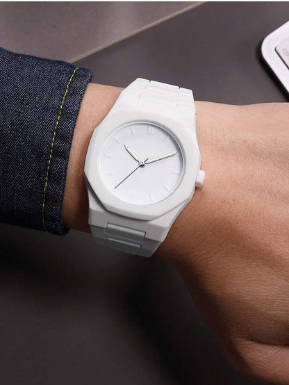 Reloj de cuarzo blanco árabe - WhiteNova