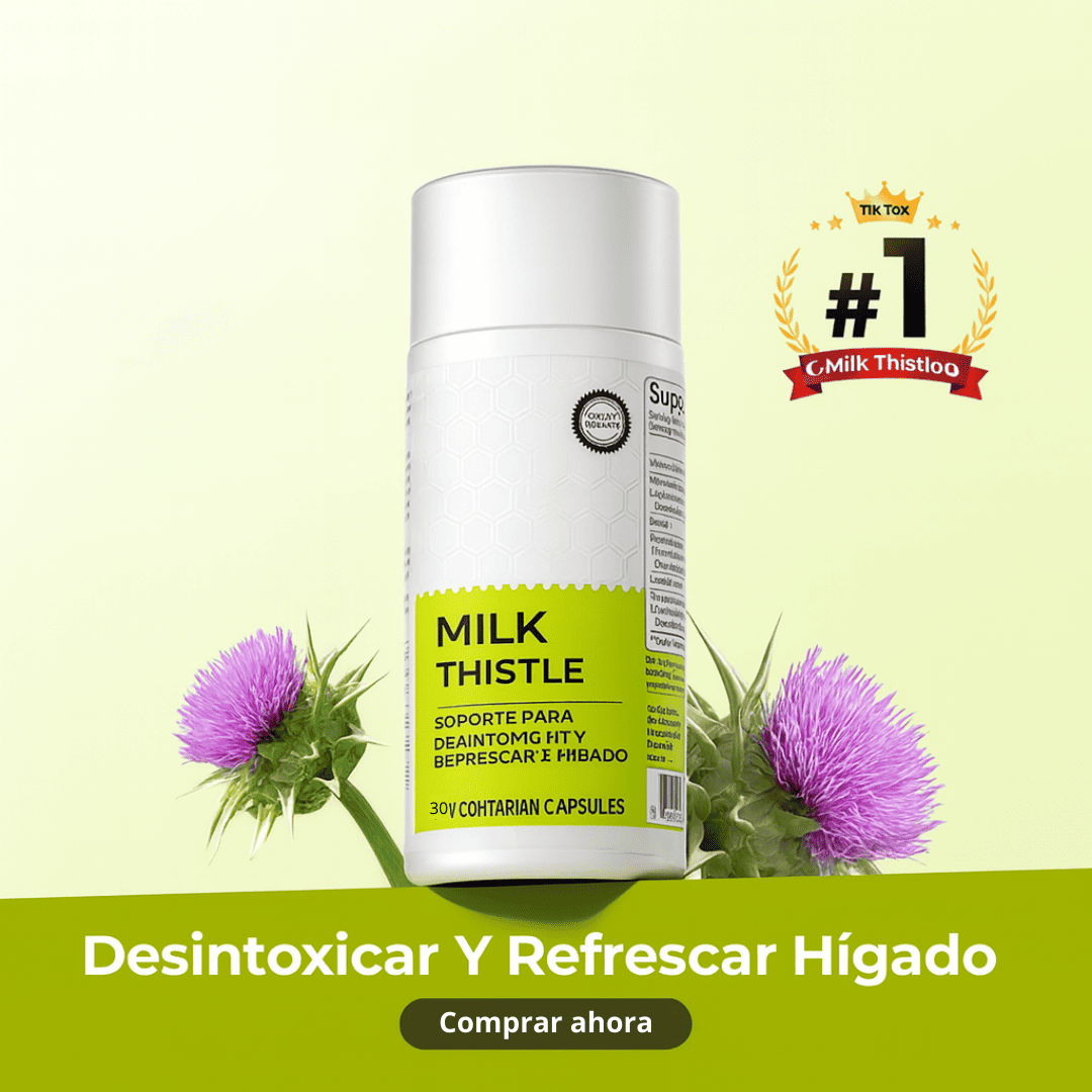 Detox Hepatico Natural para el hígado con Cardo Mariano y Cúrcuma