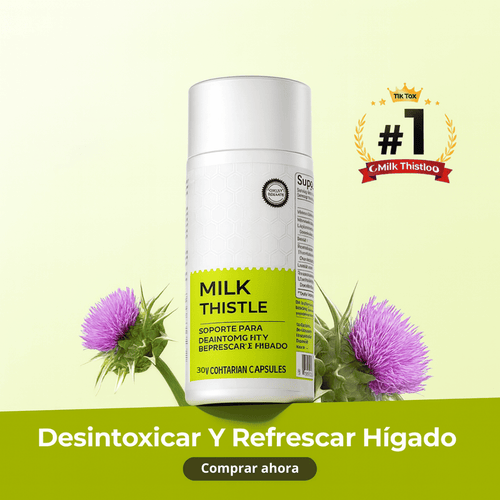 Detox Hepatico Natural para el hígado con Cardo Mariano y Cúrcuma