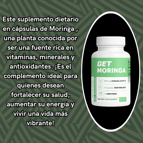 Moringa en capsulas - Fortalece todo tu cuerpo