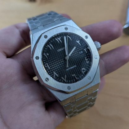 Reloj  árabe plateado - AL-FAKHAR "orgullo árabe"