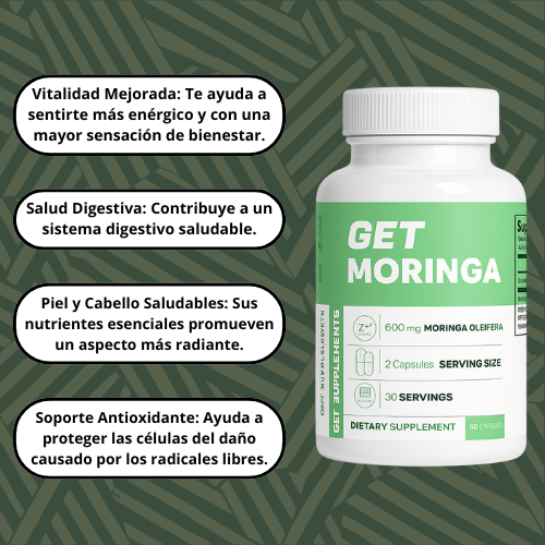 Moringa en capsulas - Fortalece todo tu cuerpo