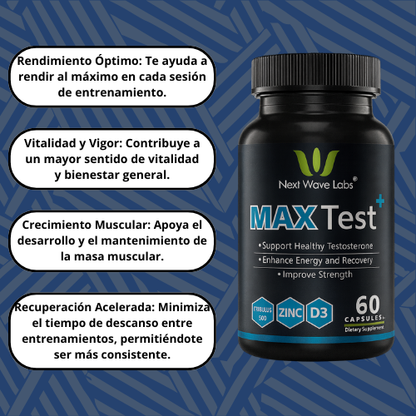 Max Test+ - Eleva tu energía y testoterona