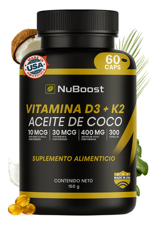 Vitamina D3 + K2 - Refuerza tu sistema inmunológico y óseo