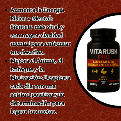 VitaRush Pro - Activa tu energía masculina