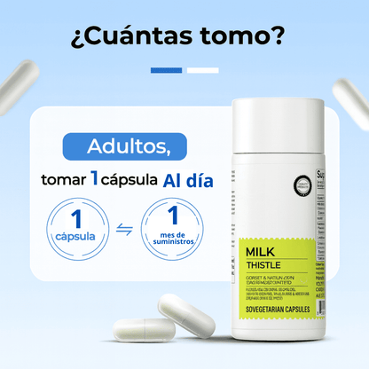Detox Hepatico Natural para el hígado con Cardo Mariano y Cúrcuma