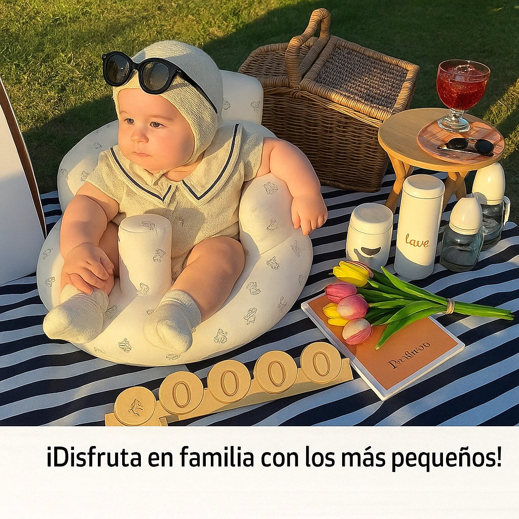 SILLA INFLABLE PARA BEBE CON INFLADOR