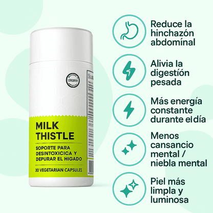 Detox Hepatico Natural para el hígado con Cardo Mariano y Cúrcuma