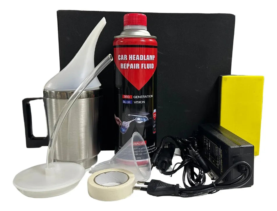 Kit restaurador de polímero - Elimina la opacidad y el amarilleo de tus faros