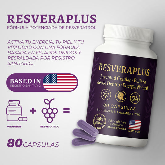 Resveraplus - Juventud y energía en una capsula