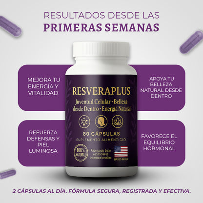 Resveraplus - Juventud y energía en una capsula